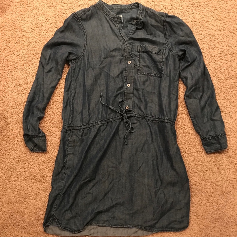 Gap Dark Chambray Dress Size Small